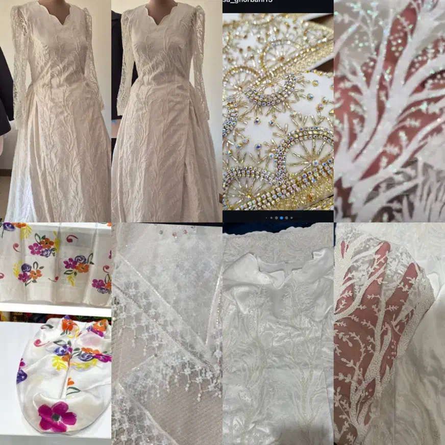 لباس محلی سفید مناسب عقد و عروسی|لباس|یاسوج, |دیوار