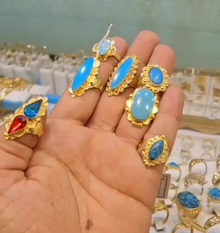 گالری فرهاد انگشتر زنانه نگین فیروزه|جواهرات|اهواز, آسیاباد|دیوار