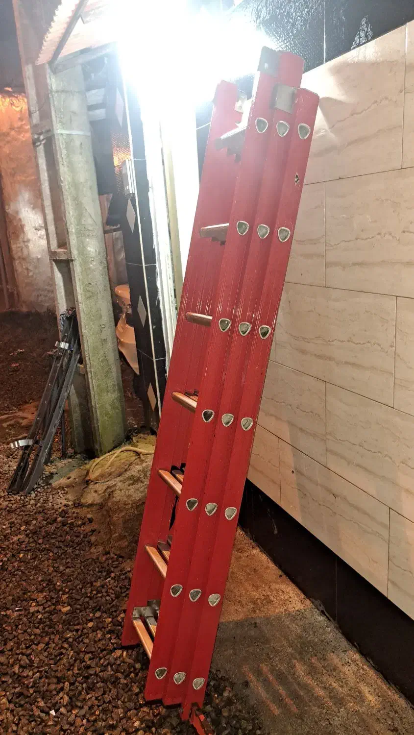 نردبان آلمینیومی سالم 6 متری|ابزارآلات|لاهیجان, بازکیاگوراب|دیوار