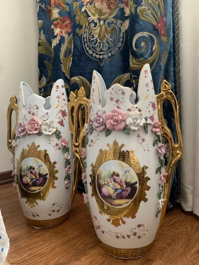 گلدان خارجی اصل|صنایع دستی و سایر لوازم تزئینی|تهران, بلورسازی|دیوار