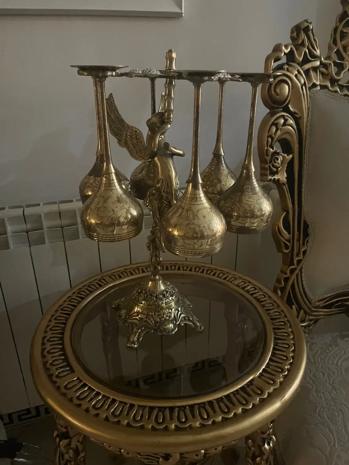 میز و دکوری برنز|مجسمه، تندیس، ماکت|ری, فیروزآبادی|دیوار