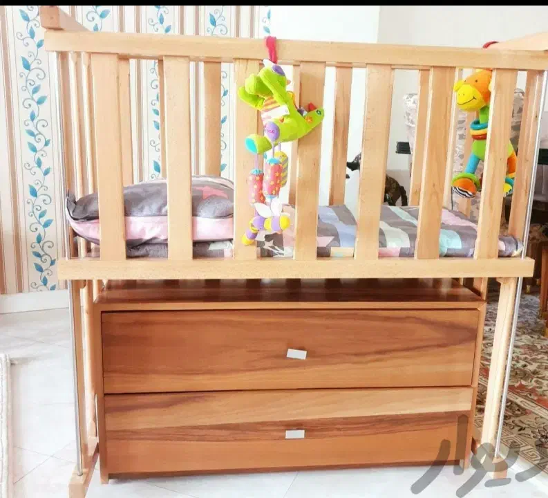 تخت گهواره ننو کودک نوزاد تخت کنار مادر کنارمادر|تخت و صندلی بچه|تهران, تولید دارو|دیوار