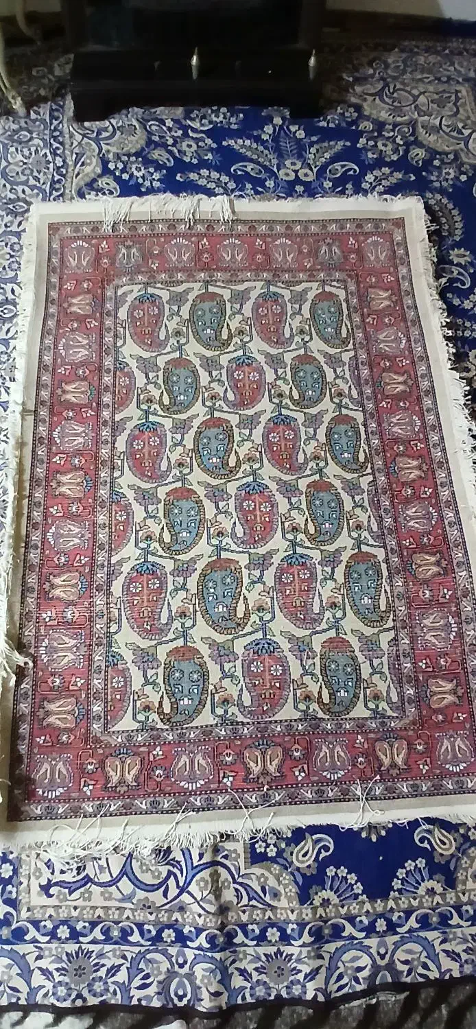 فرش زر ونیم دستبافت طرح بوته|فرش|اردبیل, |دیوار