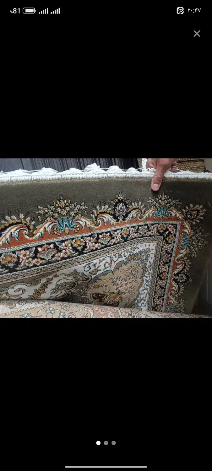 قالی ۱۲ متری در حد نو|فرش|بیرجند, |دیوار