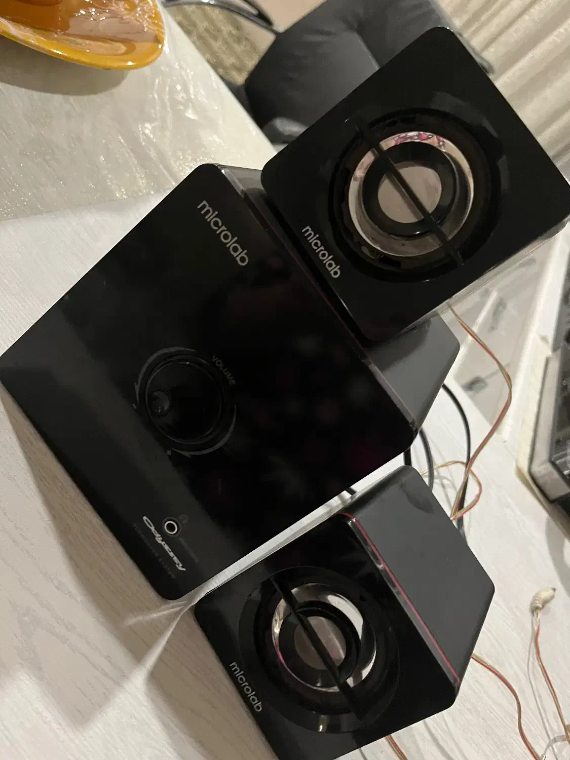 اسپیکر microlab سه قلو مشکی سالم زیر قیمت|قطعات و لوازم جانبی رایانه|تهران, مشیریه|دیوار