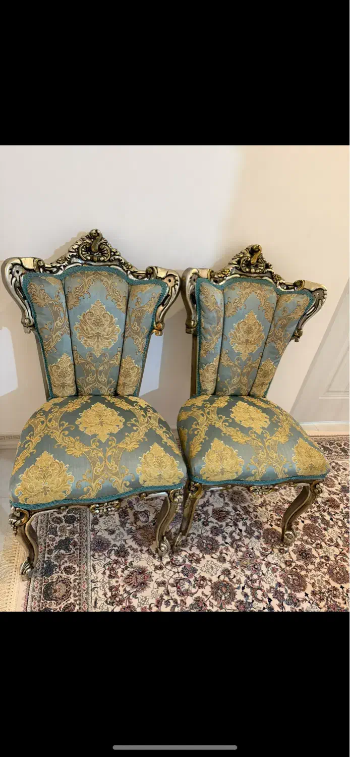 مبل سلطنتی ۹ نفره استیل|مبلمان خانگی و میز عسلی|چالوس, |دیوار