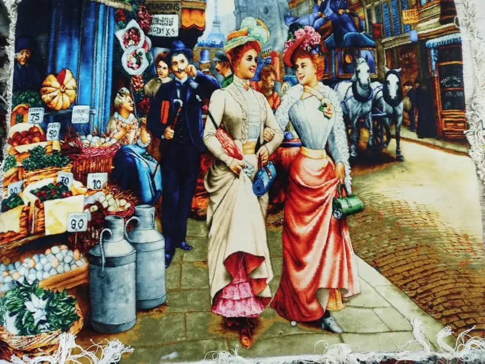 تابلو فرش دست بافت ( شانزلیزه )|تابلو فرش|اصفهان, خانه اصفهان|دیوار