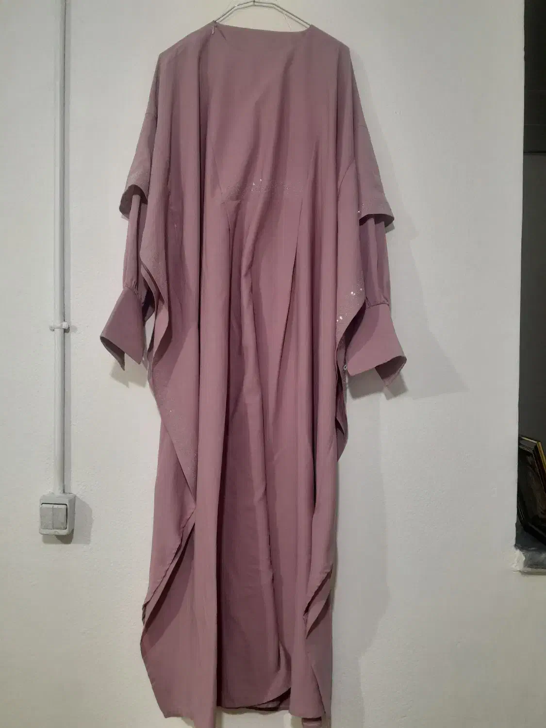 عبا رنگ صورتی کالباسی فری سایز در حد نو|لباس|پاکدشت, پاکدشت (مامازند)|دیوار