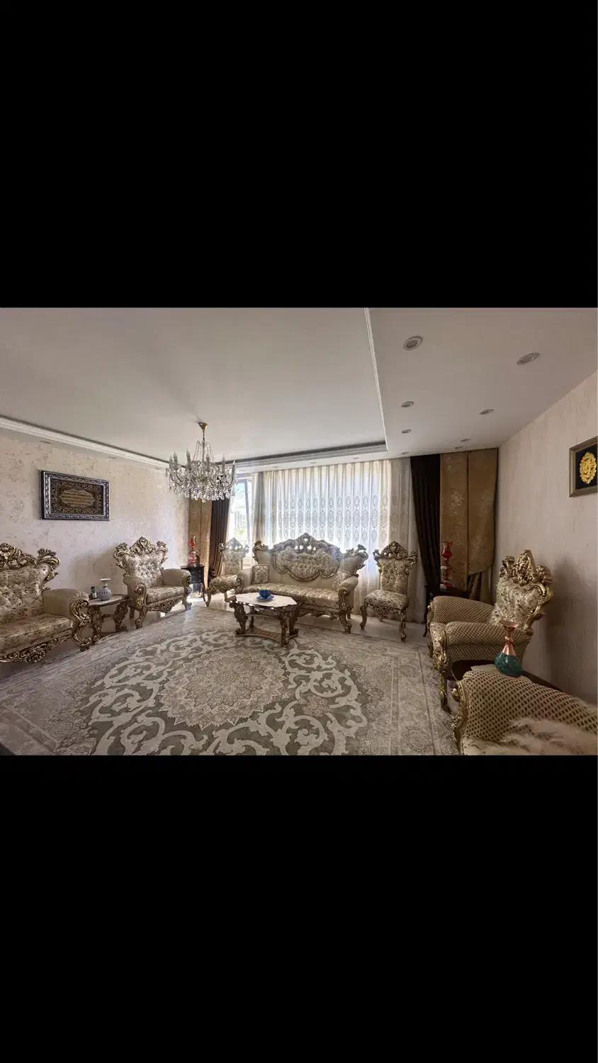 مبلمان سلطنتی استیل چوب راش منبت زیبا ورق طلا|مبلمان خانگی و میز عسلی|تهران, چیتگر شمالی|دیوار