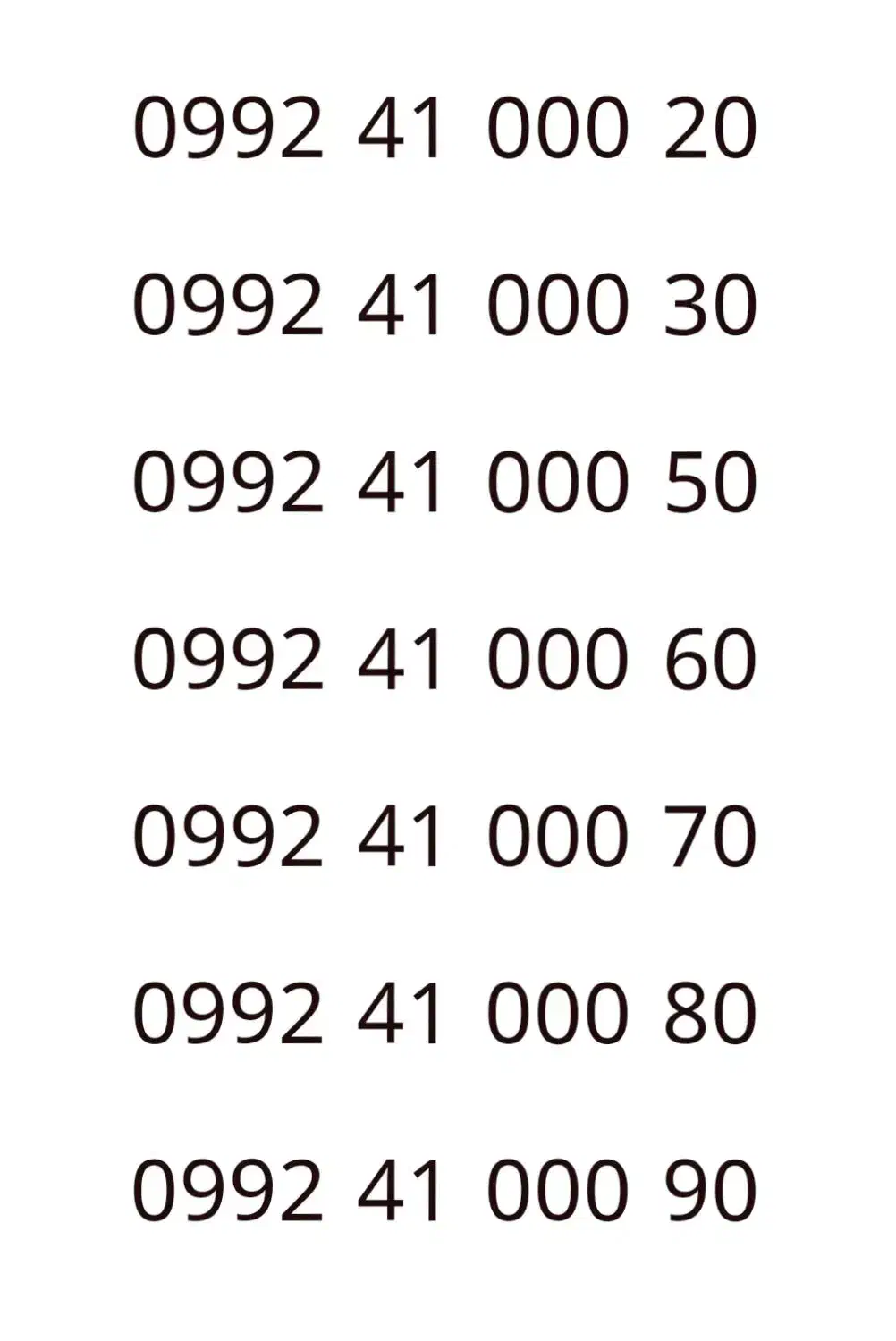 0992-41-000-20|سیم‌کارت|تهران, پونک|دیوار