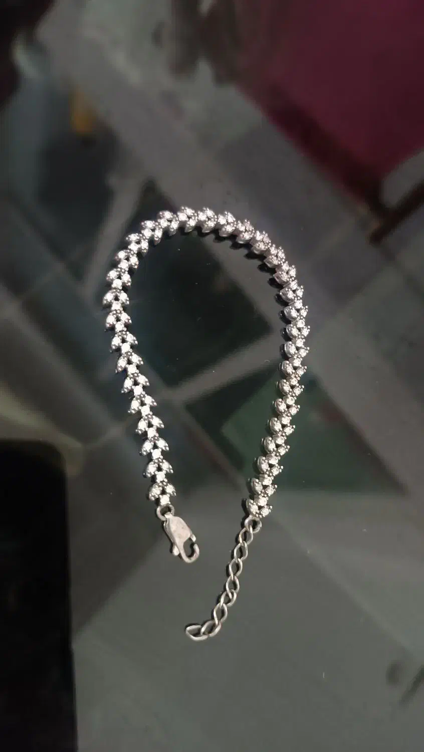 دستبند نقره طرح فلاور|جواهرات|قم, ارم|دیوار