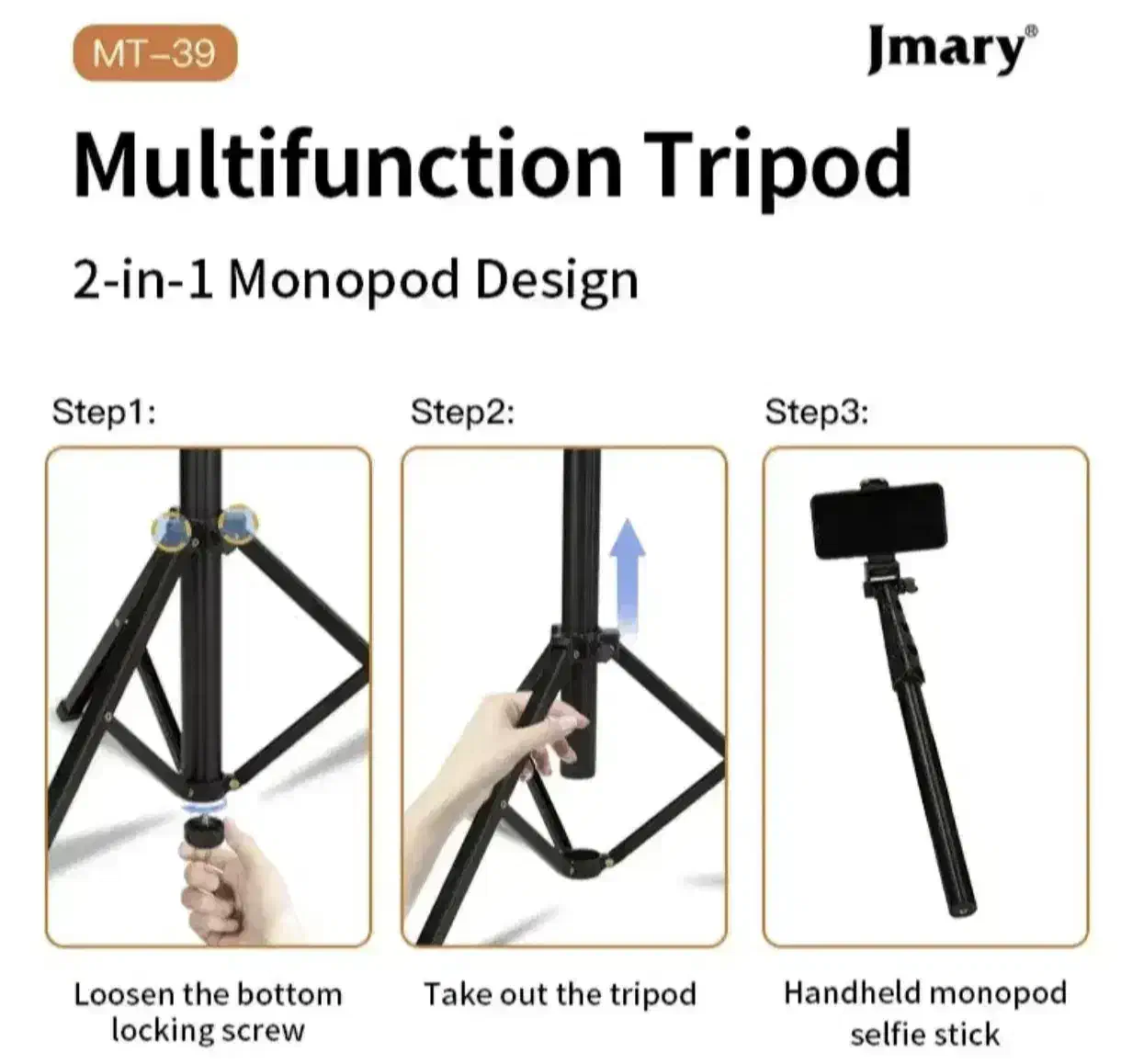 انواع سه پایه موبایل،دوربین برند Jmary و Huawei|دوربین عکاسی و فیلم‌برداری|شیراز, سینما سعدی|دیوار