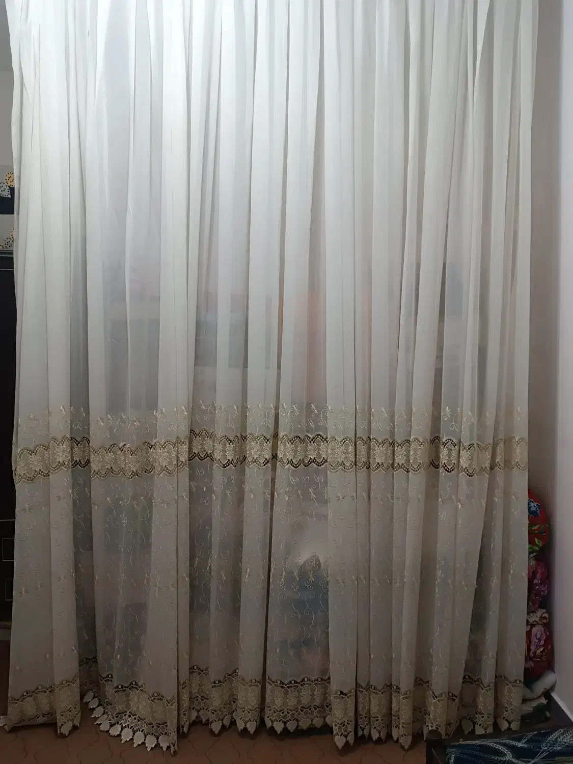 پرده حریرو گیپوری|پرده، رانر، رومیزی|پارس‌آباد, |دیوار