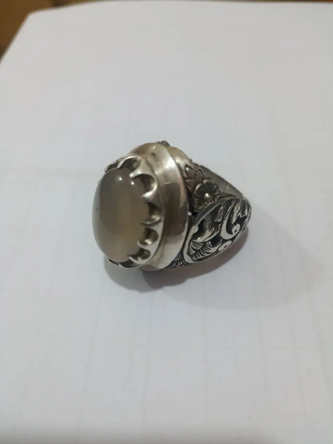 انگشتر عقیق نباتی یمنی کم یاب ، رکاب دستساز|جواهرات|امیدیه, |دیوار