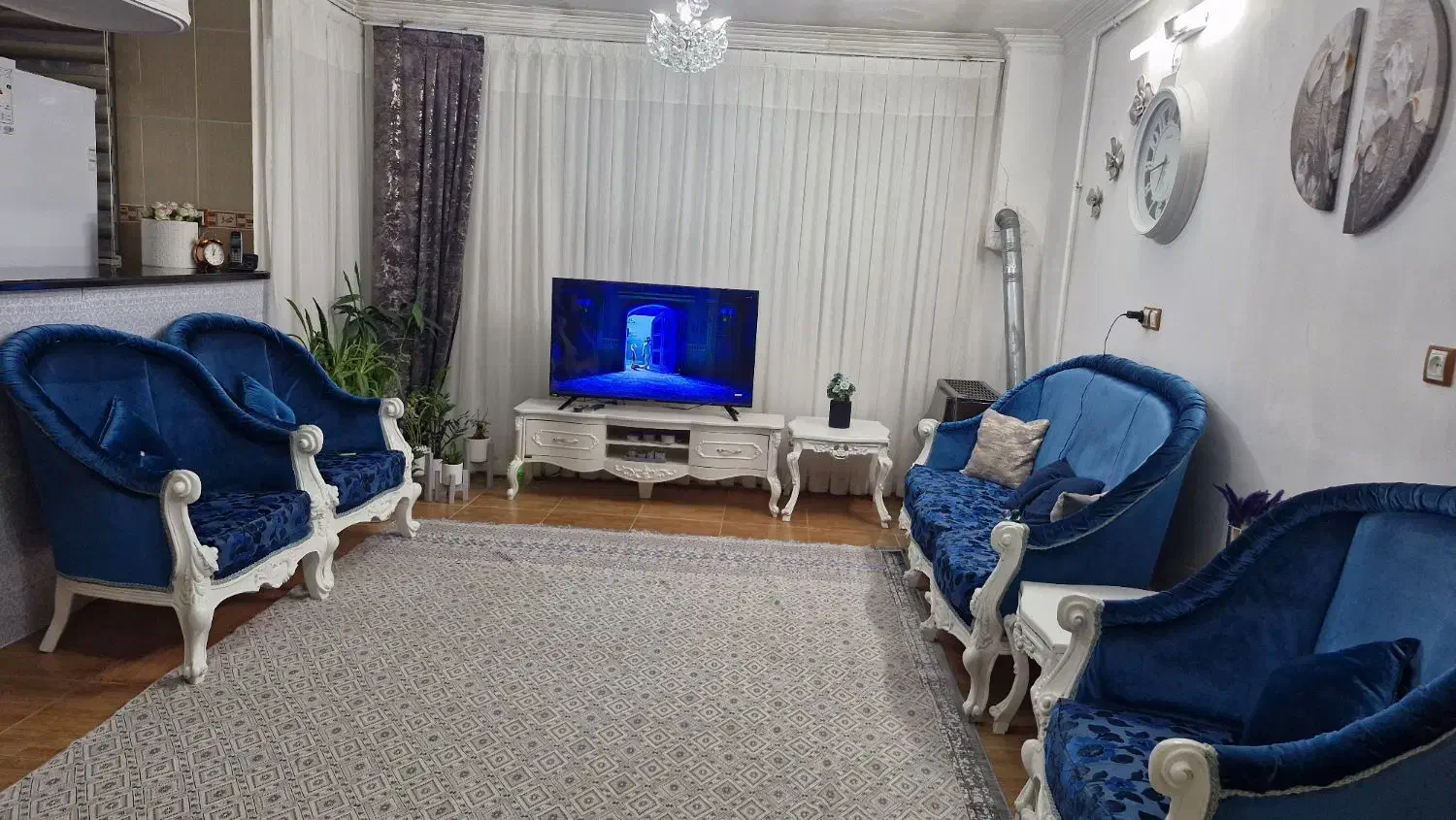 مبل نیمه استیل ۷نفره|مبلمان خانگی و میز عسلی|تویسرکان, |دیوار