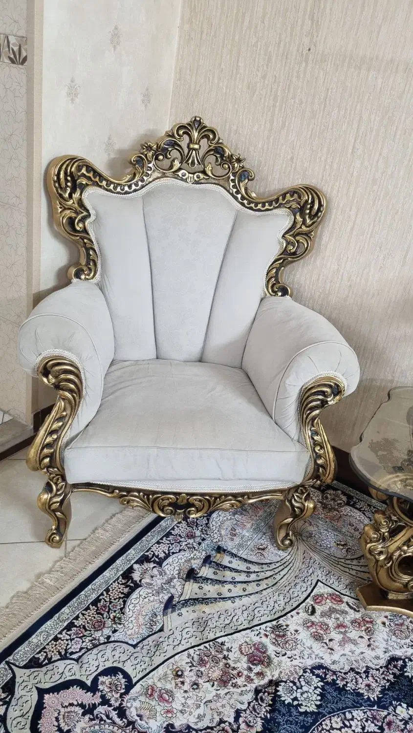 مبل سلطنتی|مبلمان خانگی و میز عسلی|گنبد کاووس, |دیوار