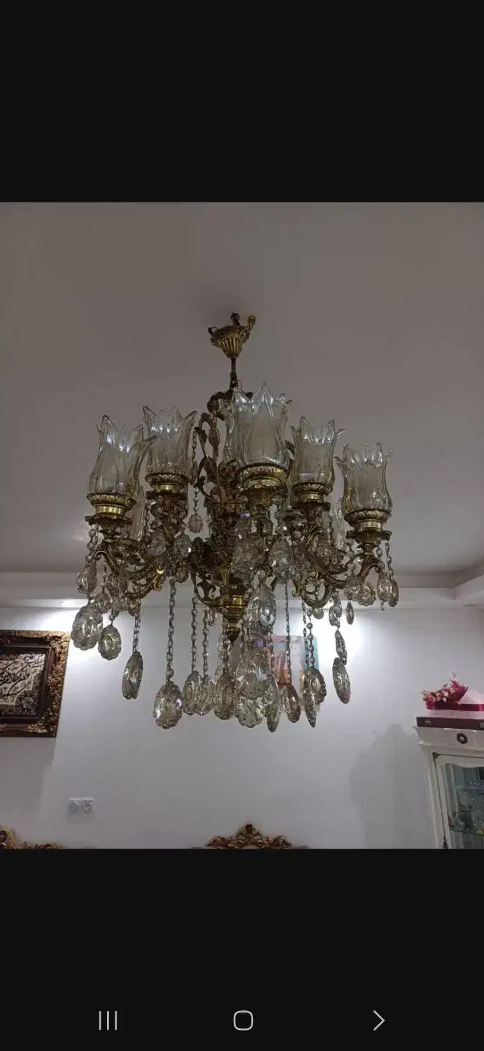 لوستر۶شاخه،۱۲شعله|لوستر و چراغ آویز|قرچک, مهدیه|دیوار