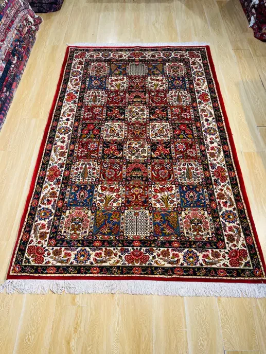 فرش پرده ای بختیاری طرح خشتی|فرش|تهران, سلسبیل شمالی|دیوار