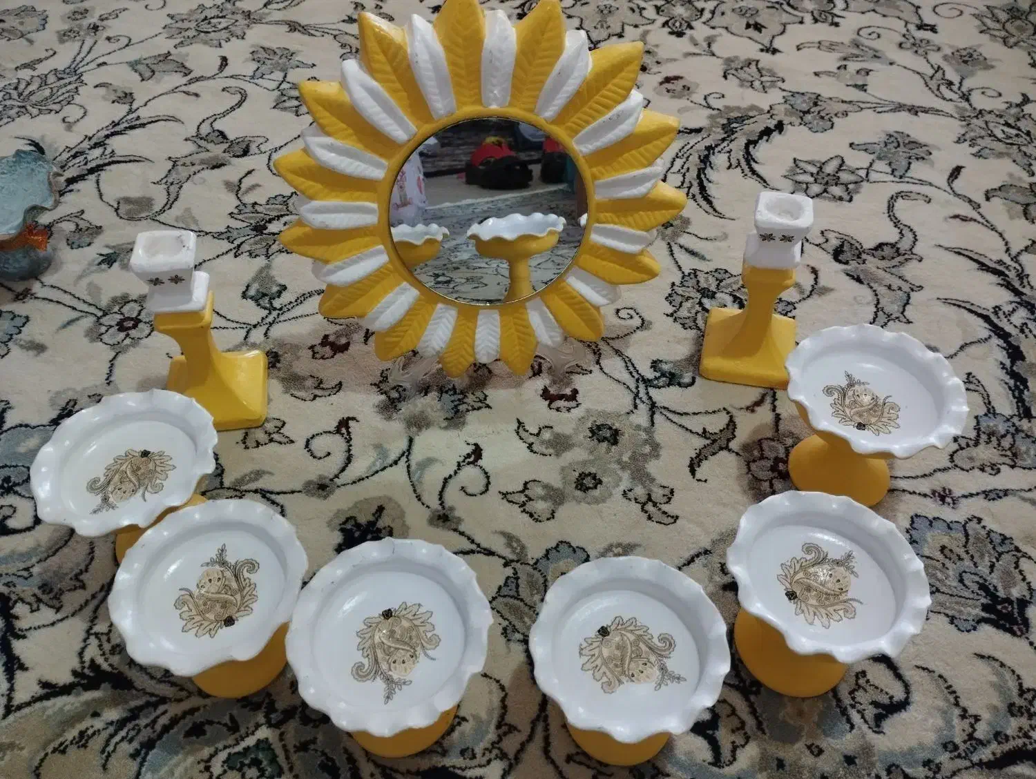 هفت سین سفالی|صنایع دستی و سایر لوازم تزئینی|خرمآباد, |دیوار