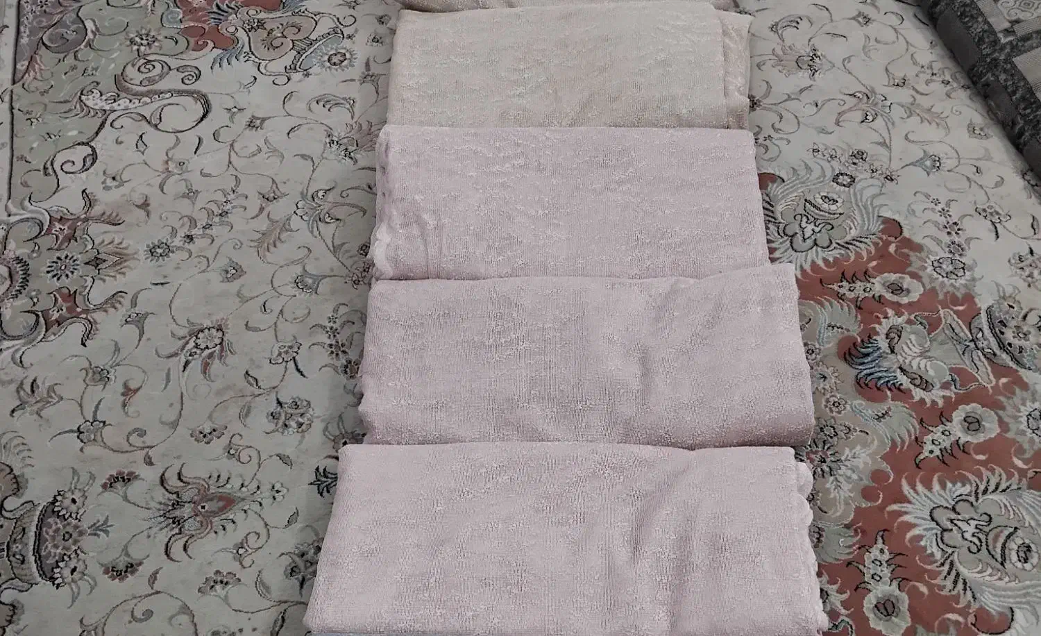 ۴لنگه پرده تور درجه یک|پرده، رانر، رومیزی|قائم‌شهر, |دیوار