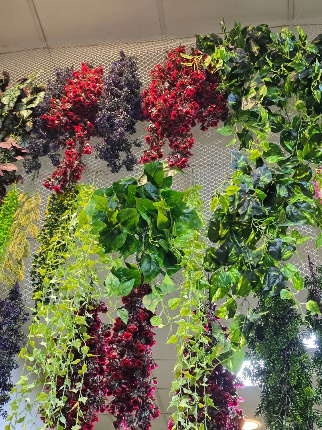 آویز ریسه و بوته مصنوعی خارجی و ایرانی|گل مصنوعی|گلستان (تهران), |دیوار