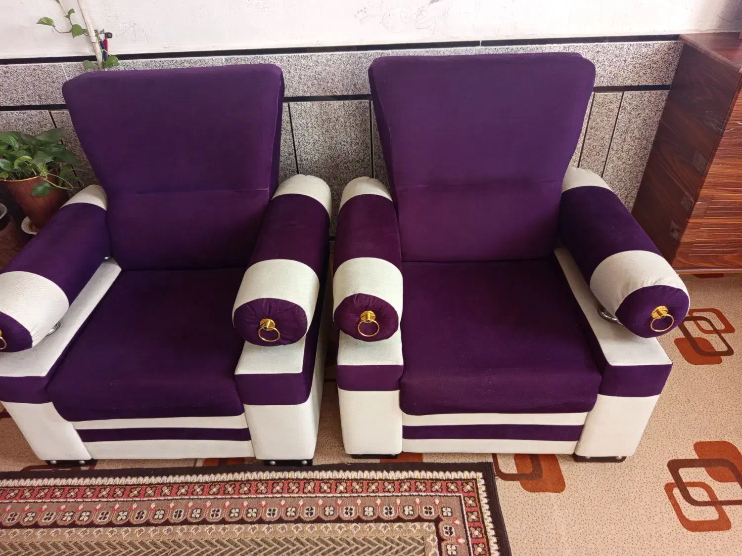 گلیم فرش بسیارتمیزویک دست مبل راحتی خیلی تمیز|گلیم، جاجیم، گبه|اندیمشک, |دیوار