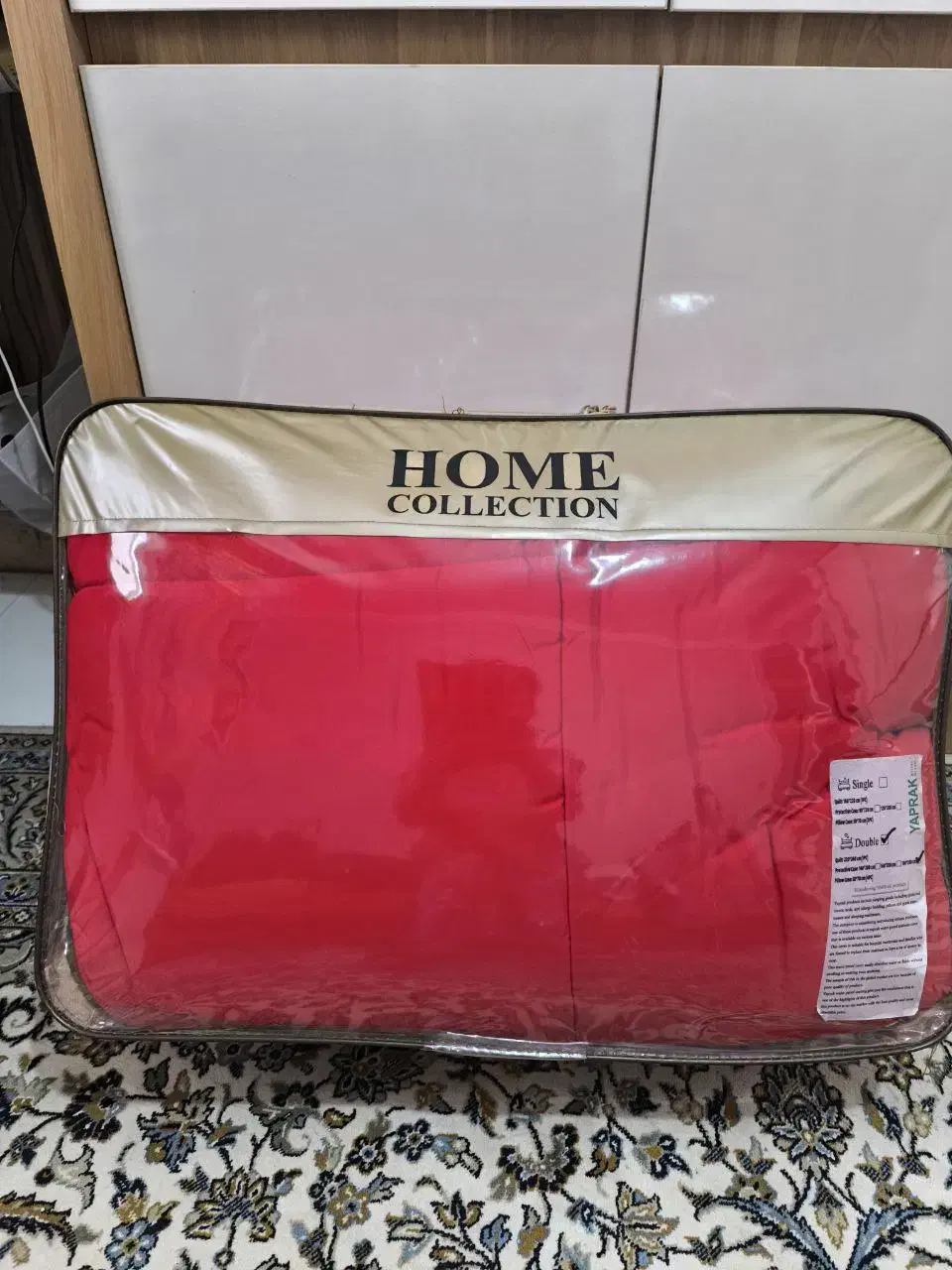 سرویس روتختی کاوری دورنگ چیداری قرمز طوسی  دو نفره|سرویس روتختی|رشت, باهنر|دیوار