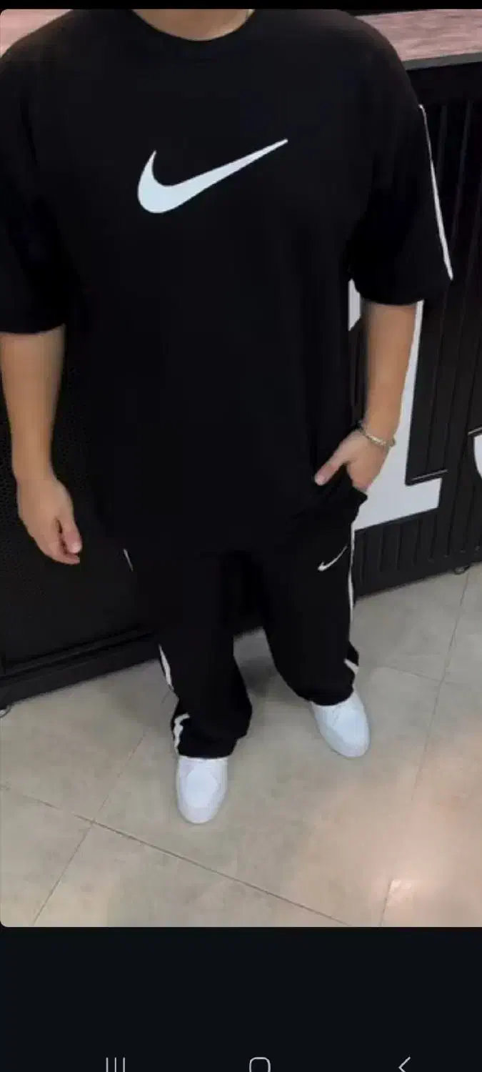 ست تیشرت و شلوار بگ مشکی خنک و راحت|لباس|کرج, حصارک بالا|دیوار