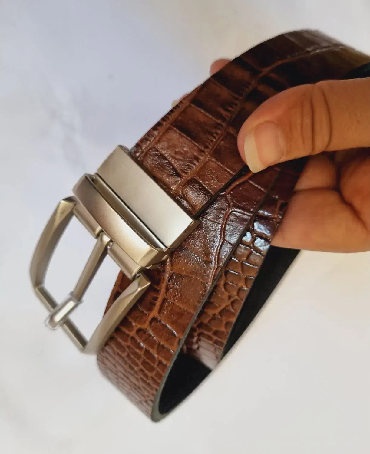 کمربند مردانه چرم گاوی/ گاومیش اعلای تبریز/ دستدوز|کیف، کفش، کمربند|تبریز, |دیوار