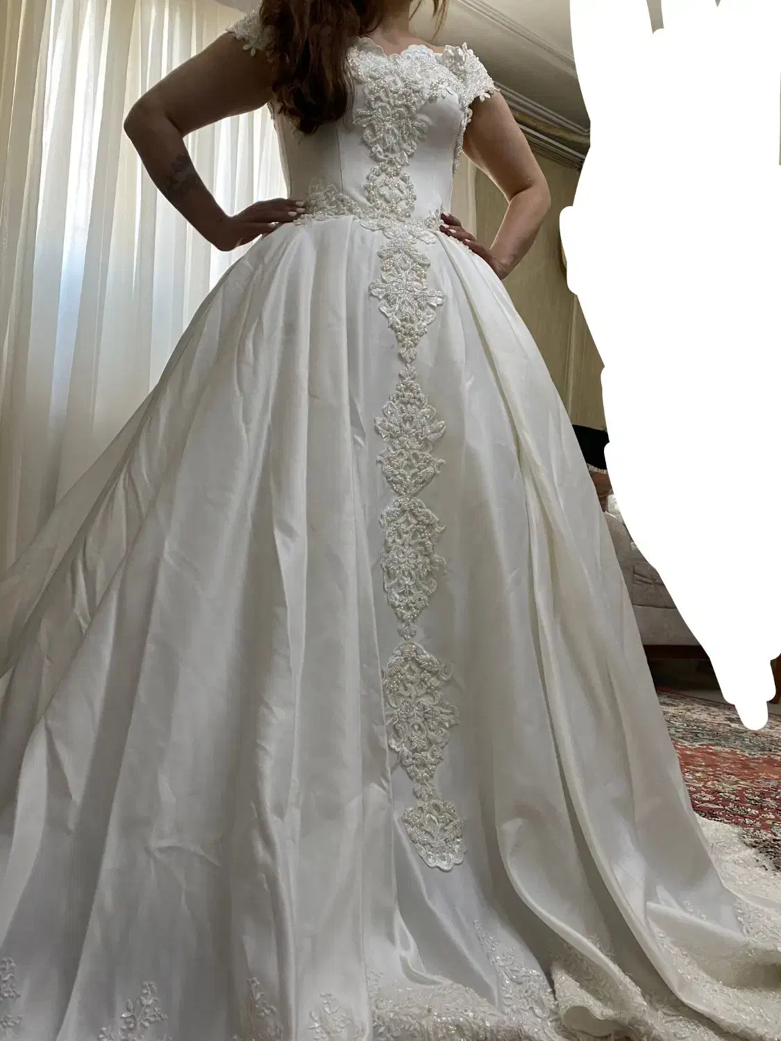 لباس عروس ساتن آمریکایی|لباس|همدان, |دیوار