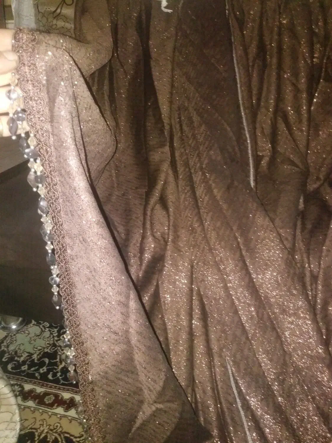 پرده سنگدوزی شده|پرده، رانر، رومیزی|تهران, سازمان آب|دیوار