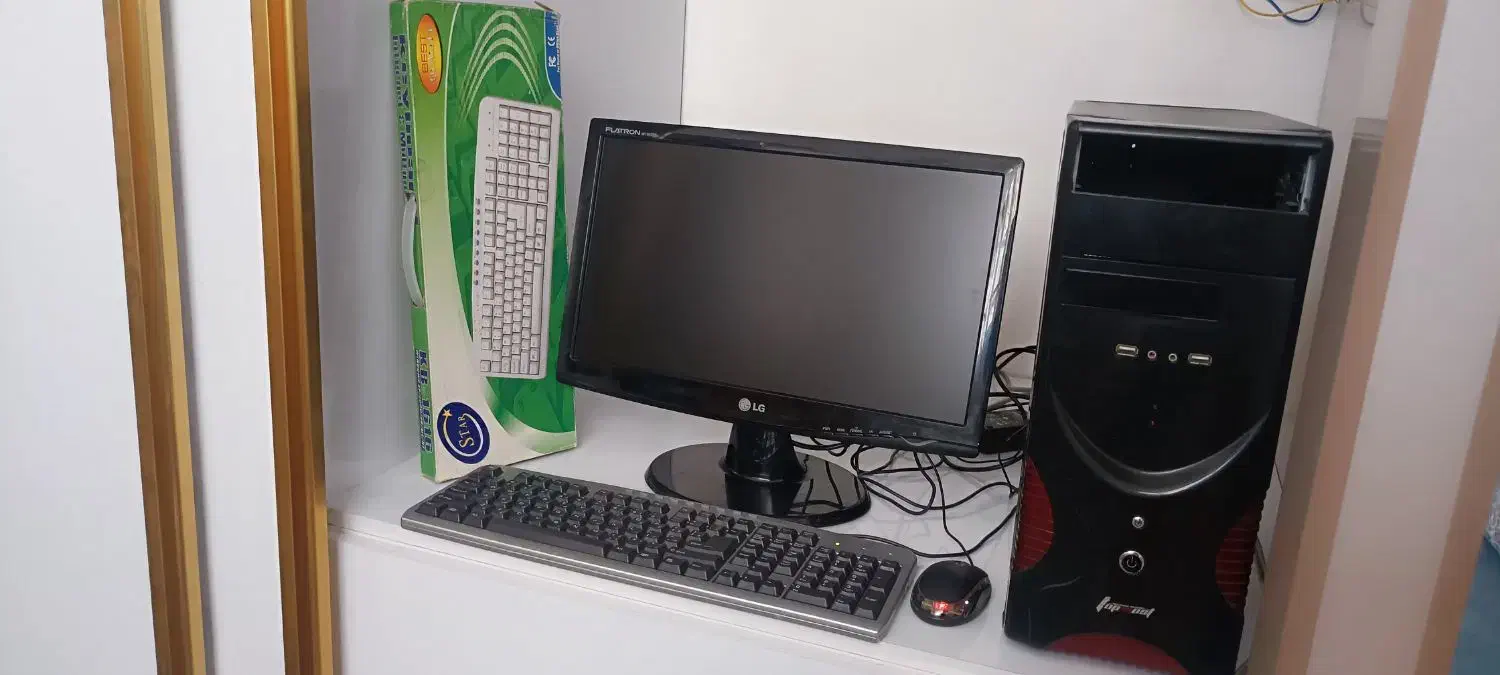 کامپیوتر کامل با رم 16 گیگ مانیتور 19 اینچ|رایانه رومیزی|تبریز, |دیوار