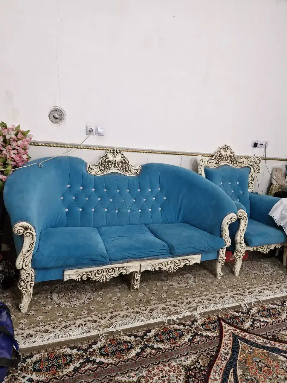 مبلمان 7نفره|مبلمان خانگی و میز عسلی|قم, آذر (نکویی)|دیوار