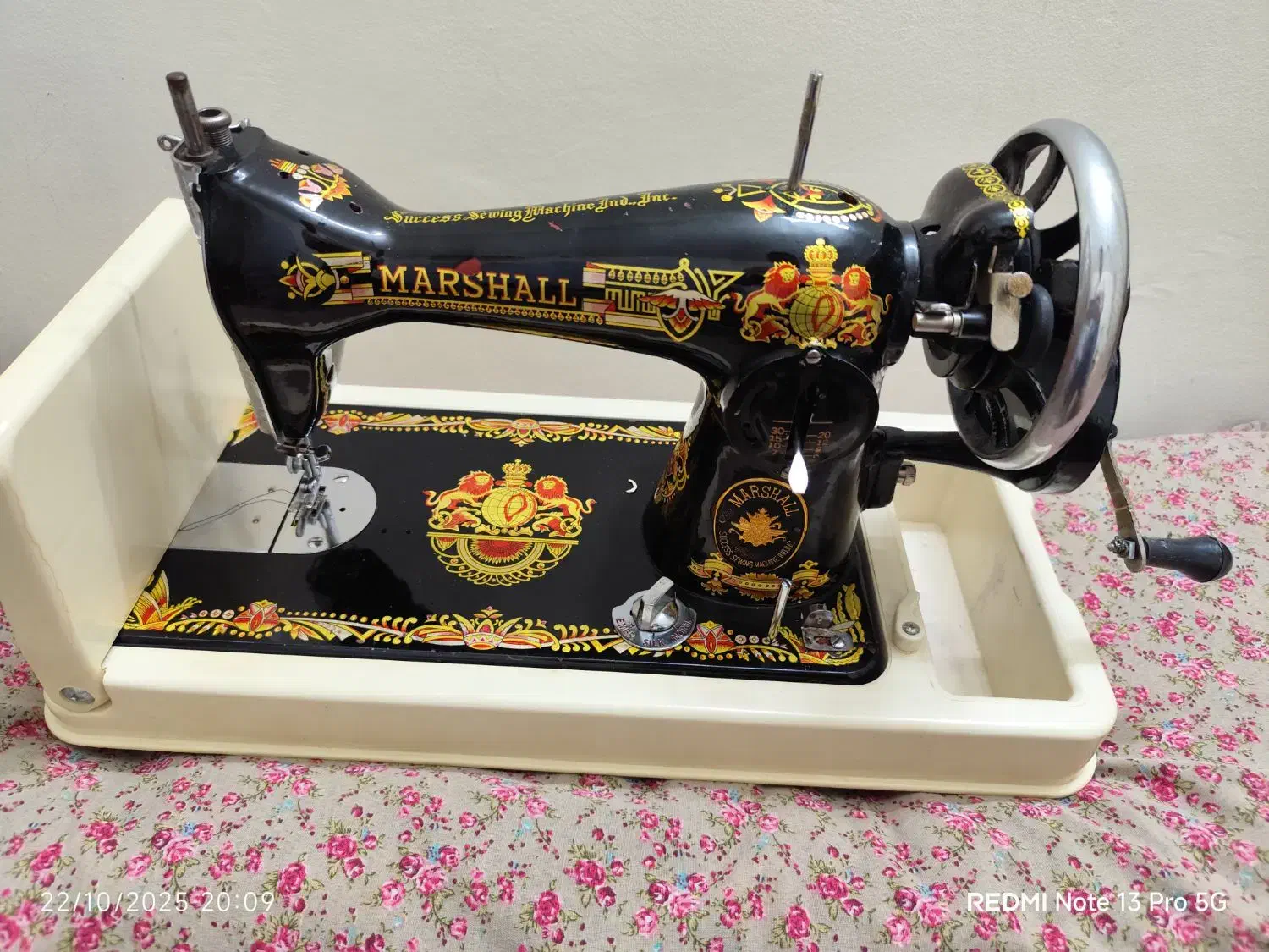 فروش توافقی چرخ خیاطی مارشال که واسه جهیزیه‌ام بود|کلکسیون اشیاء عتیقه|گرگان, |دیوار