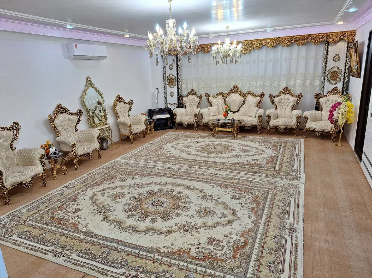 یک جفت فرش ماشینی ۱۲متری|فرش|اهر, |دیوار