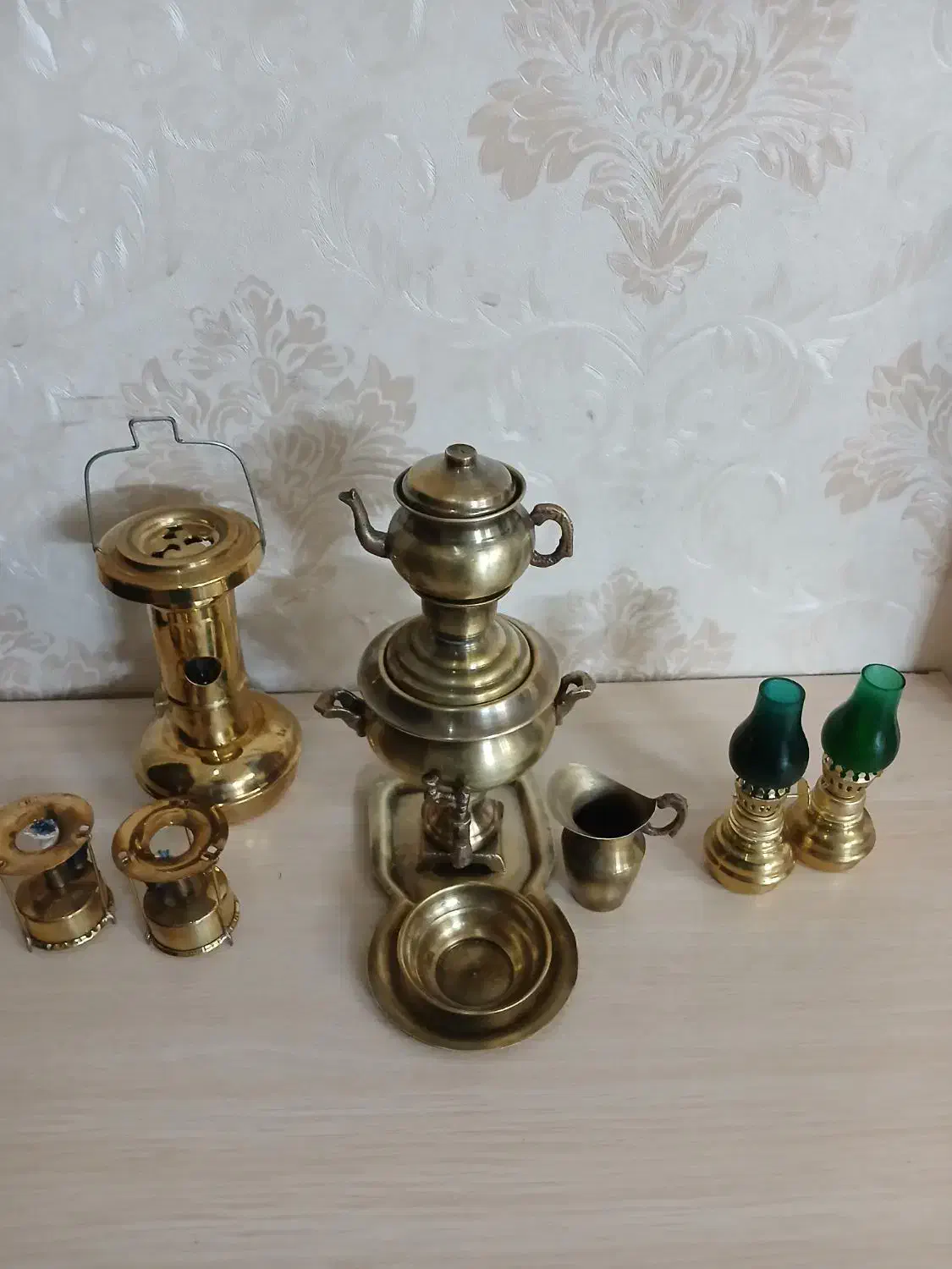 دله قهوه جوش برنجی برنزی مجسمه ظروف آشپزخانه دکوری|کلکسیون اشیاء عتیقه|تهران, افسریه جنوبی|دیوار