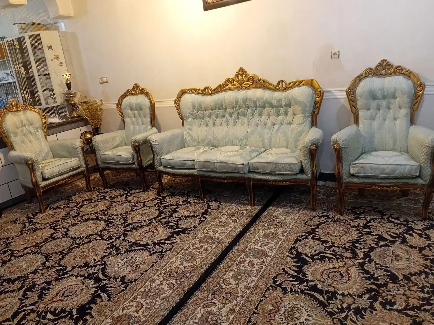 مبل سلطنتی|مبلمان خانگی و میز عسلی|ایذه, |دیوار
