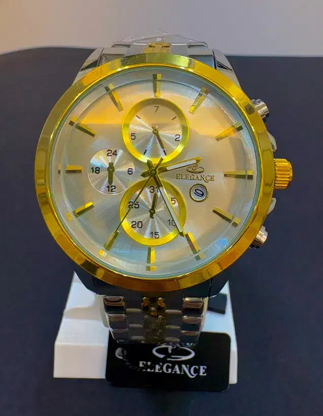 ساعت الگانس طلایی سفید|ساعت|گرگان, |دیوار