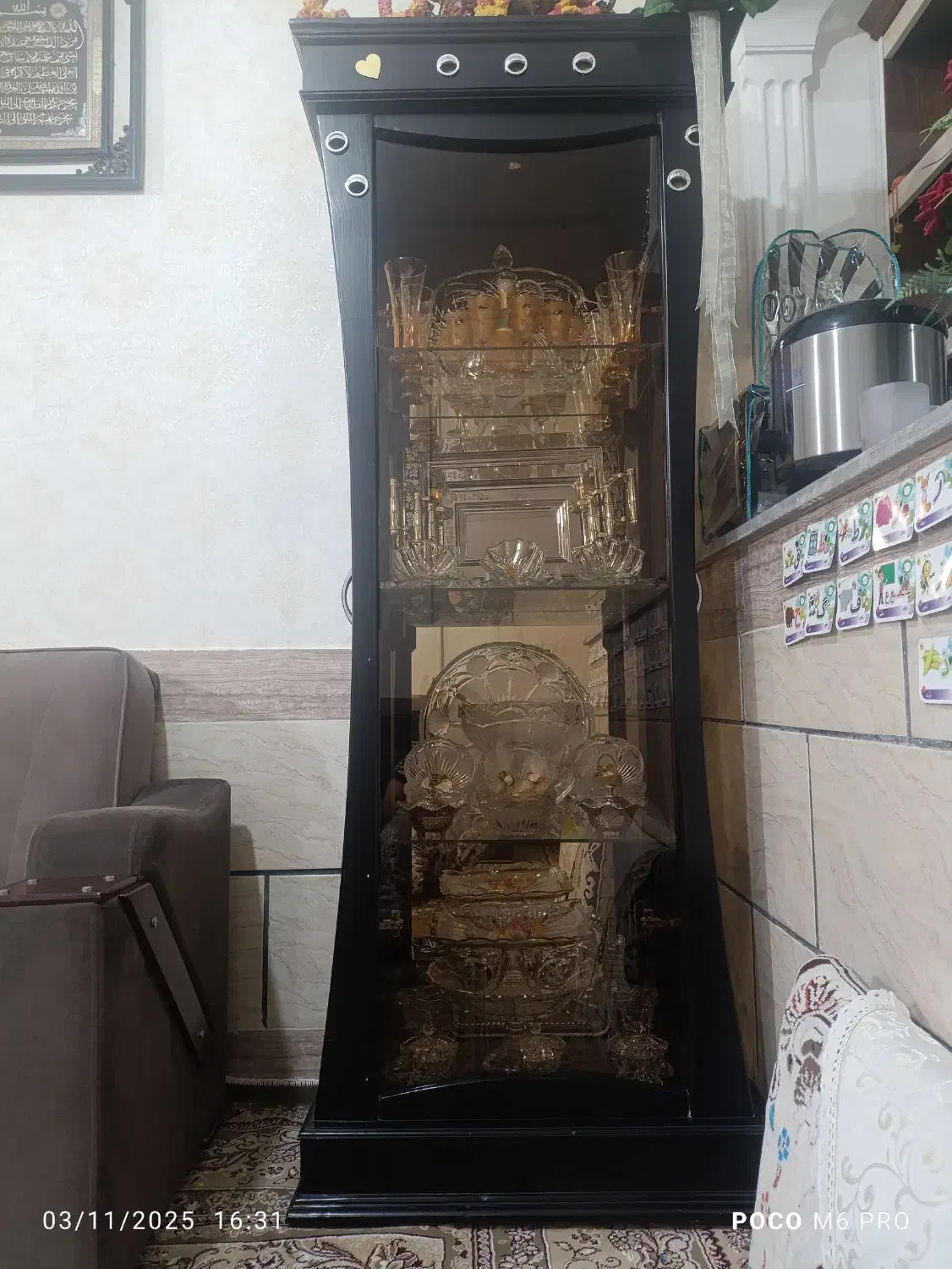 بوفه مشکی|بوفه، ویترین، کنسول|بردسکن, |دیوار