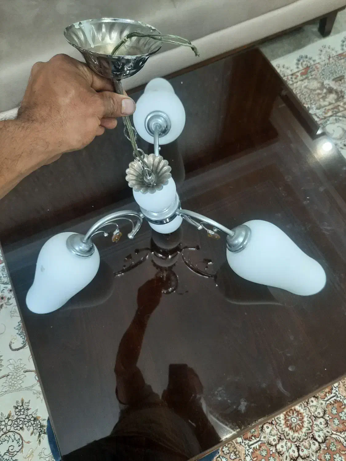 لوستر سه شاخه|لوستر و چراغ آویز|تهران, هفده شهریور|دیوار