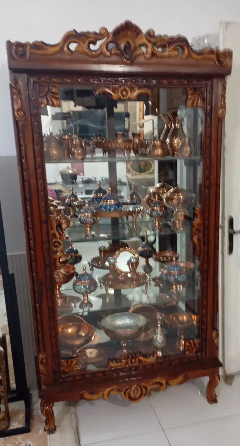 گنجه تمام چوب|بوفه، ویترین، کنسول|مشهد, گرجی علیا|دیوار