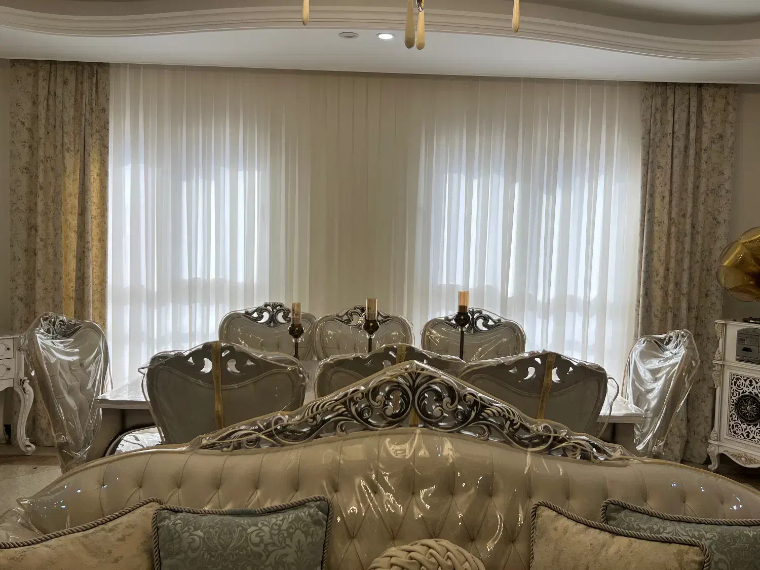 پرده پذیرایی و اشپزخونه|پرده، رانر، رومیزی|تهران, ائمه اطهار|دیوار