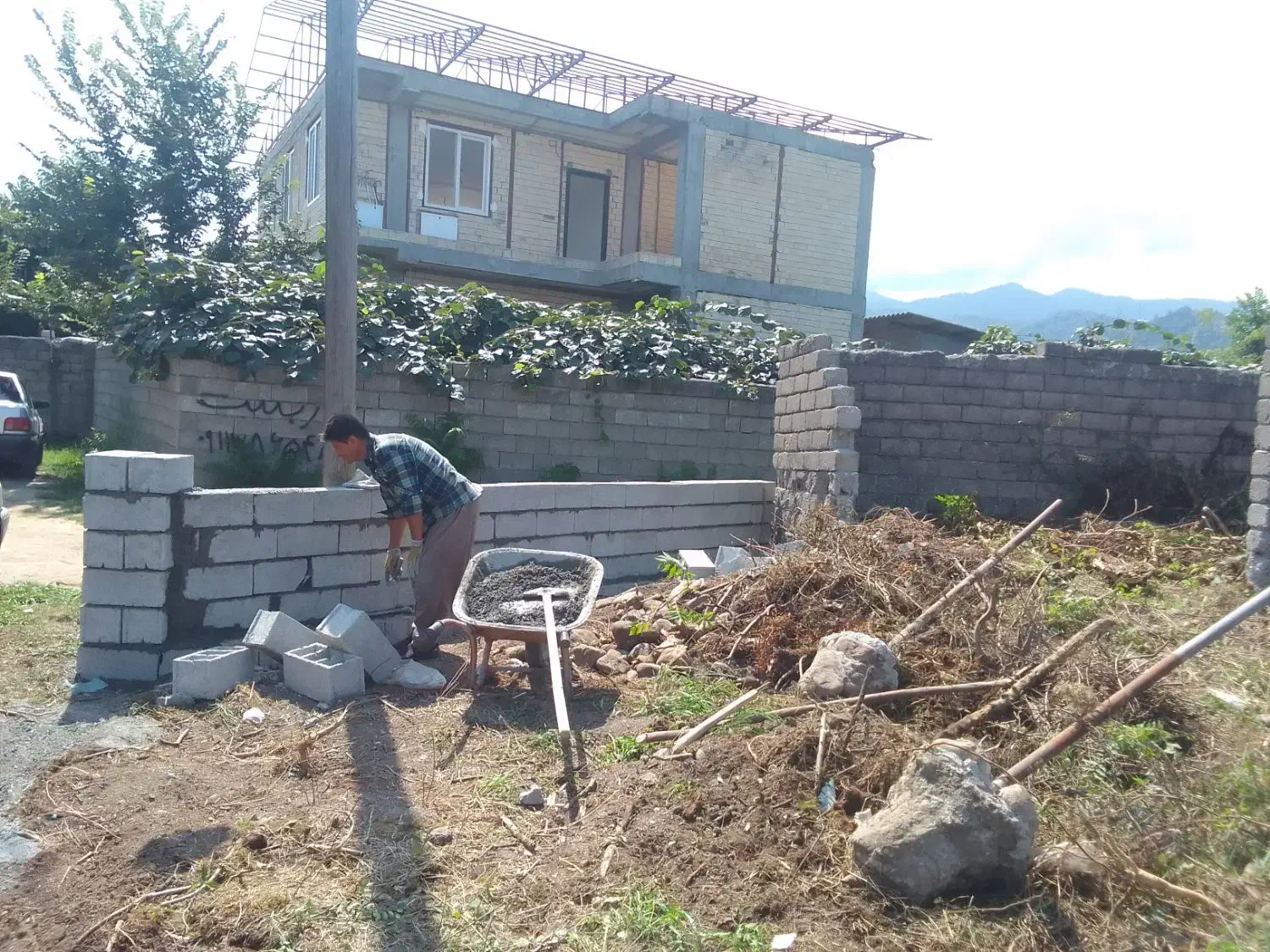 آجر چینی و بلوک  سیمانی کاری|خدمات پیشه و مهارت|تالش, هشتپر|دیوار