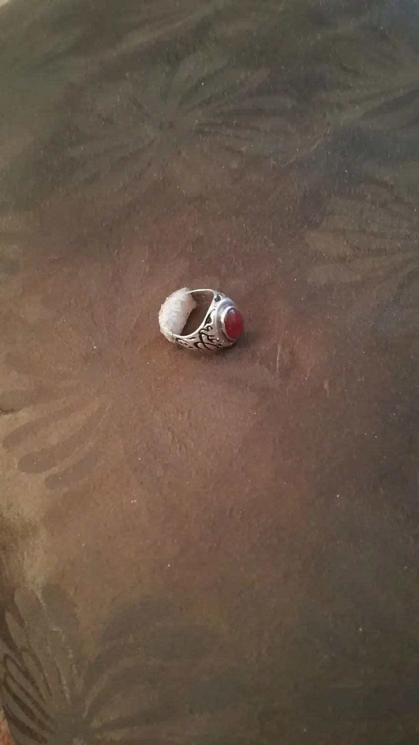 انگشتر عقیق سرخ (یمنی) نقره 825|جواهرات|بندر دیر, |دیوار