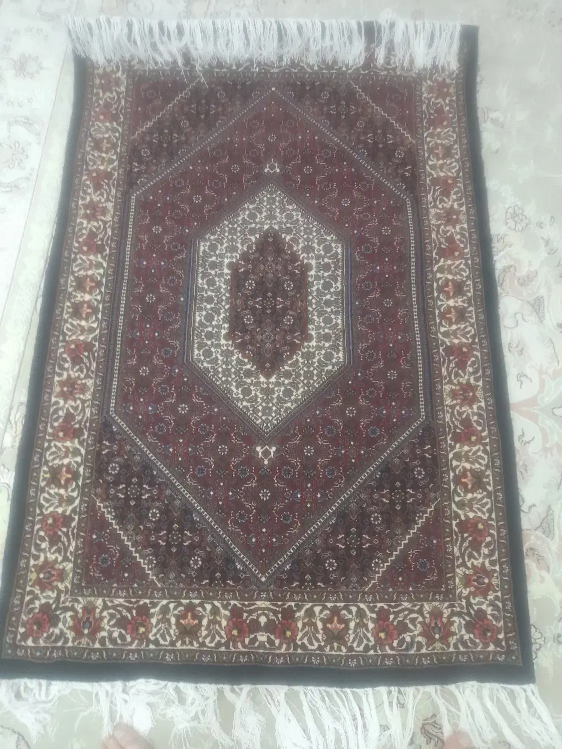 فرش زر نیم نخ مرینوس|فرش|زنجان, |دیوار