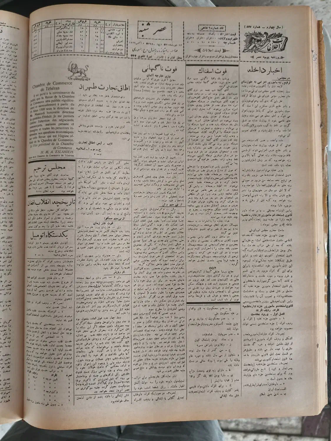 روزنامه قدیمی|کلکسیون اشیاء عتیقه|کیش, |دیوار