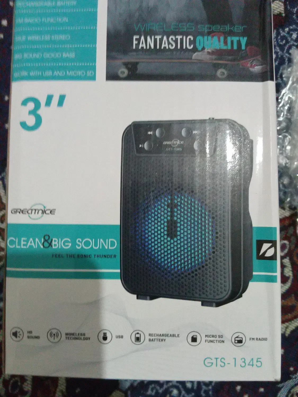 اسپیکر بلوتوثی اصلی با رقص نور آک آک|پخش‌کننده همراه|قم, پردیسان|دیوار