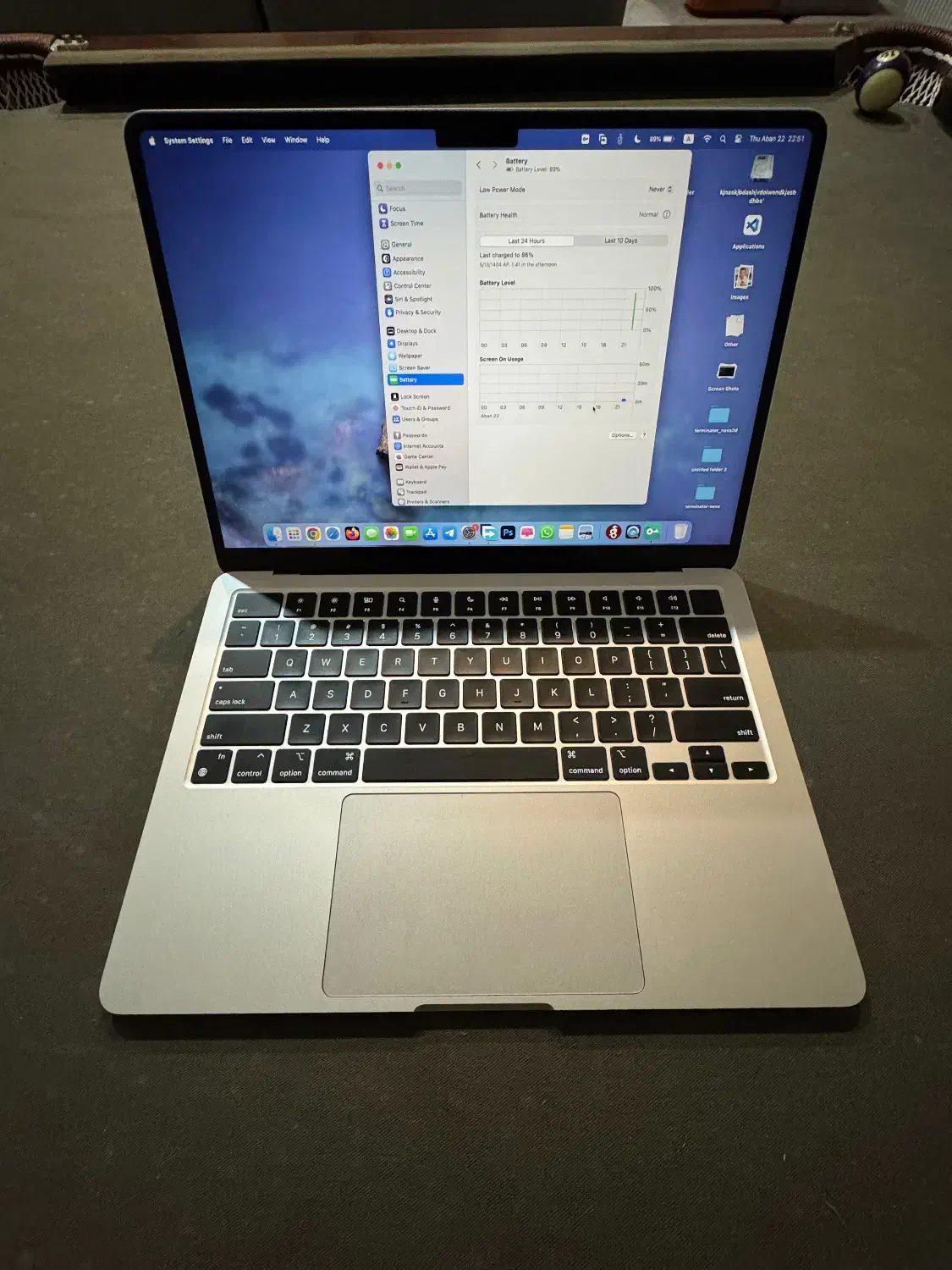 مک بوک ایر ام ۲(mac book m2)|رایانه همراه|تهران, حافظیه|دیوار