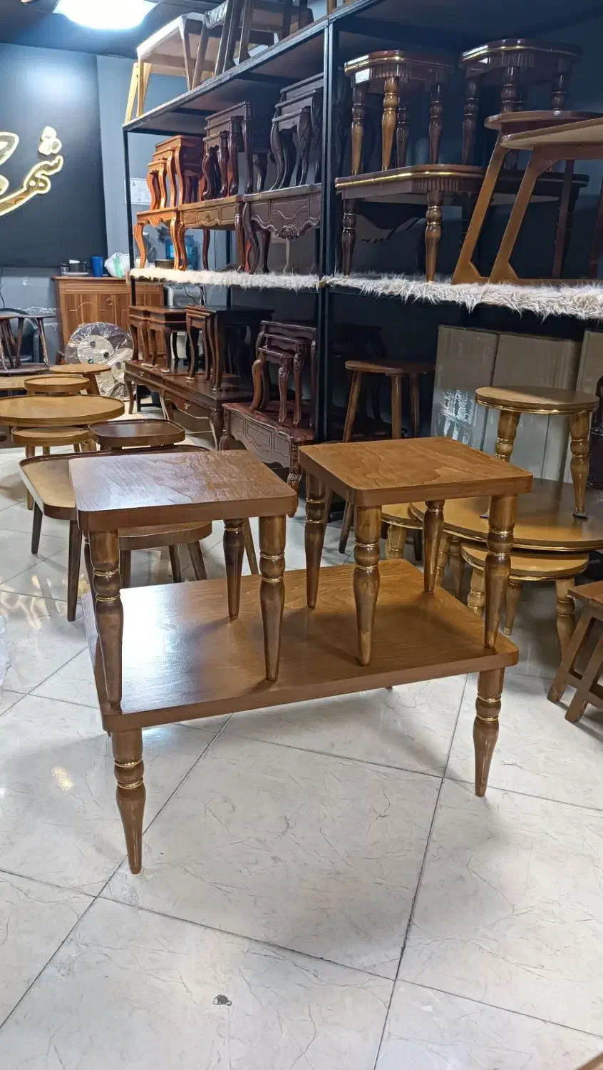 میز عسلی لبه روسی|مبلمان خانگی و میز عسلی|مشکیندشت, |دیوار