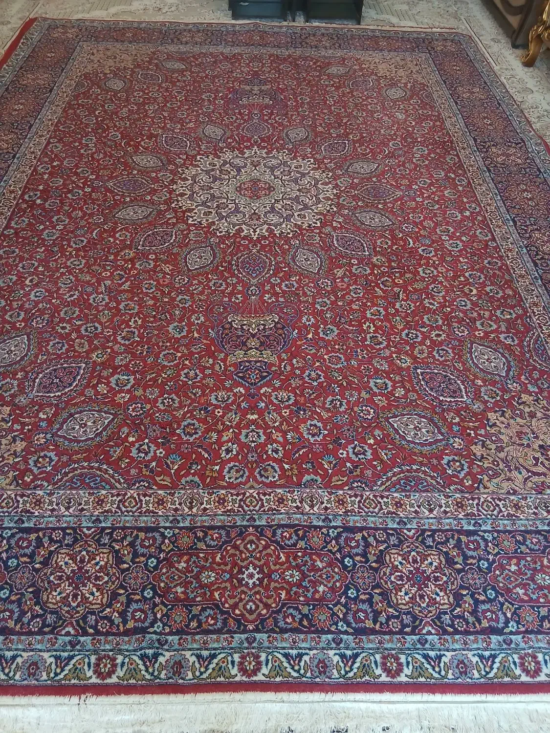 فرش ماشینی ۱۲متری دوعدد|فرش|پیر بکران, |دیوار